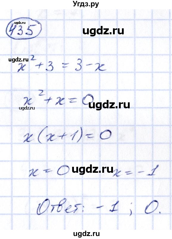 ГДЗ (Решебник) по алгебре 9 класс (сборник заданий) Кузнецова Л.В. / задания / 435