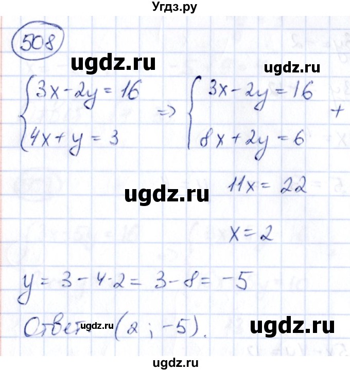 ГДЗ (Решебник) по алгебре 9 класс (сборник заданий) Кузнецова Л.В. / задания / 508