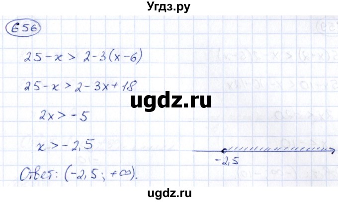 ГДЗ (Решебник) по алгебре 9 класс (сборник заданий) Кузнецова Л.В. / задания / 656