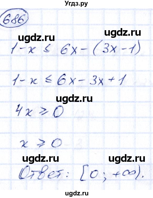 ГДЗ (Решебник) по алгебре 9 класс (сборник заданий) Кузнецова Л.В. / задания / 686