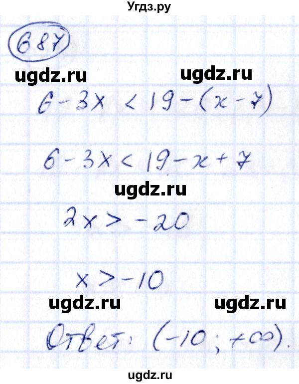 ГДЗ (Решебник) по алгебре 9 класс (сборник заданий) Кузнецова Л.В. / задания / 687