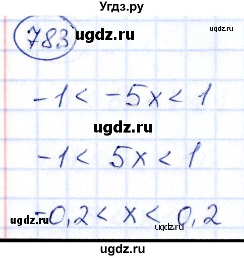 ГДЗ (Решебник) по алгебре 9 класс (сборник заданий) Кузнецова Л.В. / задания / 783