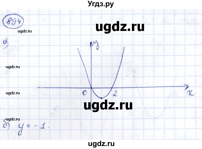 ГДЗ (Решебник) по алгебре 9 класс (сборник заданий) Кузнецова Л.В. / задания / 894