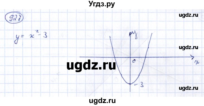 ГДЗ (Решебник) по алгебре 9 класс (сборник заданий) Кузнецова Л.В. / задания / 927