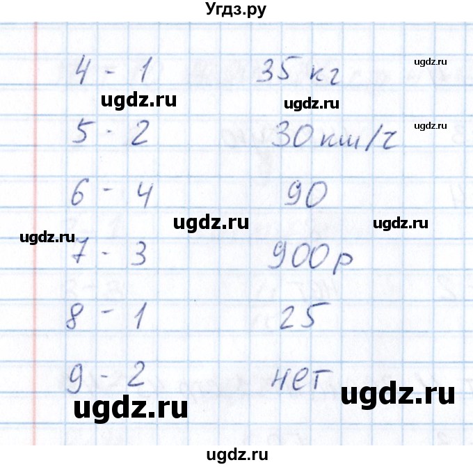 ГДЗ (Решебник) по математике 5 класс (тесты к учебнику Зубаревой) В.Н. Рудницкая / тест 11 (вариант) / 2(продолжение 2)