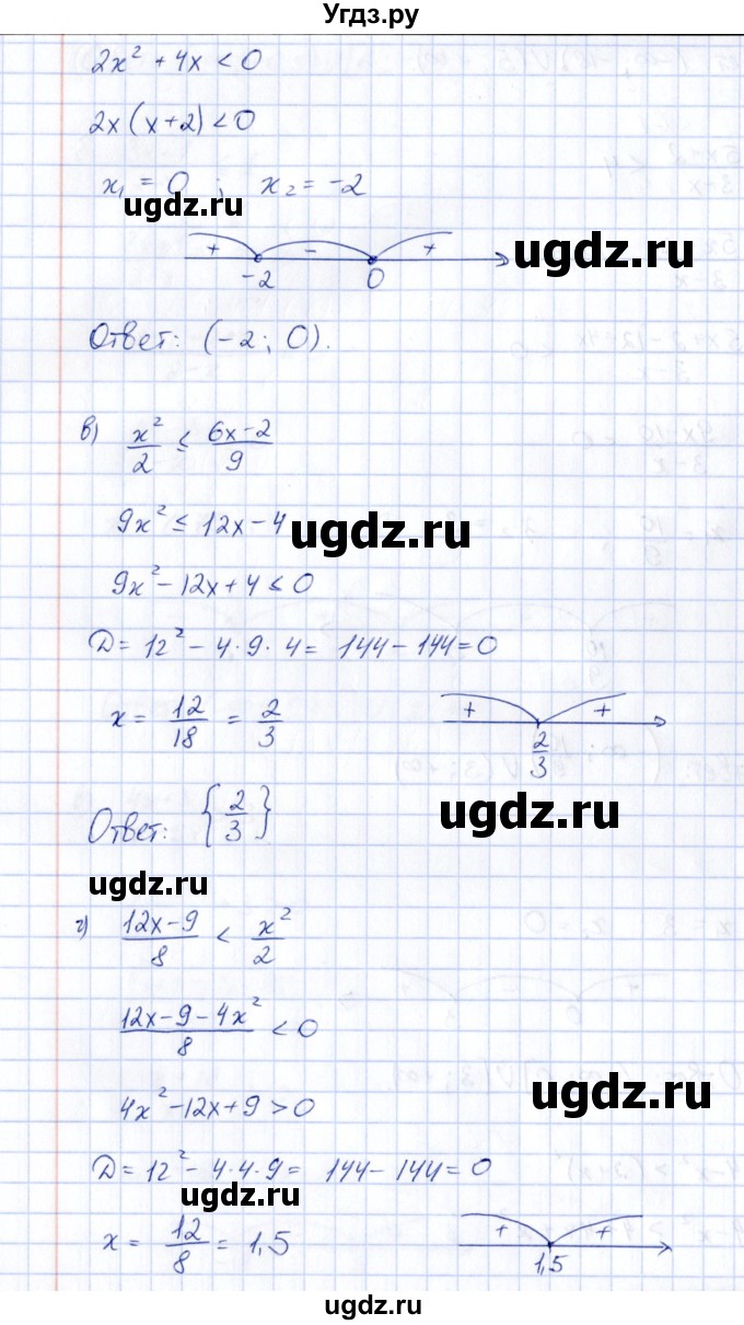 ГДЗ (Решебник) по алгебре 9 класс (рабочая тетрадь) Е.М. Ключникова / глава 1 / параграф 2 / 7(продолжение 2)