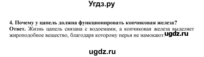 ГДЗ (Решебник) по биологии 7 класс (рабочая тетрадь) В. В. Латюшин / параграф 27-30 (тема) / голенастые (упражнение) / 4