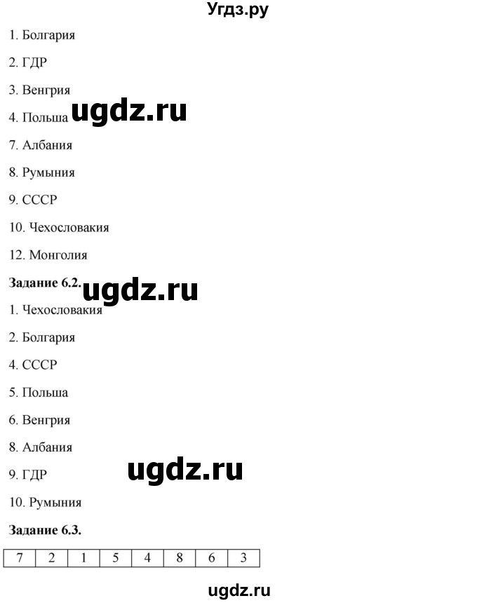 ГДЗ (Решебник) по истории 9 класс (рабочая тетрадь с комплектом контурных карт) Пономарев М.В. / страница / 28(продолжение 2)