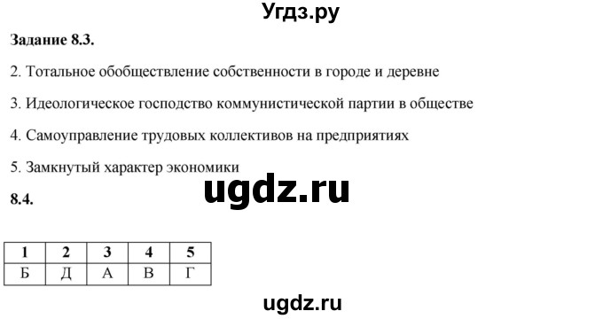 ГДЗ (Решебник) по истории 9 класс (рабочая тетрадь с комплектом контурных карт) Пономарев М.В. / страница / 39