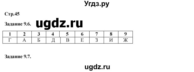 ГДЗ (Решебник) по истории 9 класс (рабочая тетрадь с комплектом контурных карт) Пономарев М.В. / страница / 45