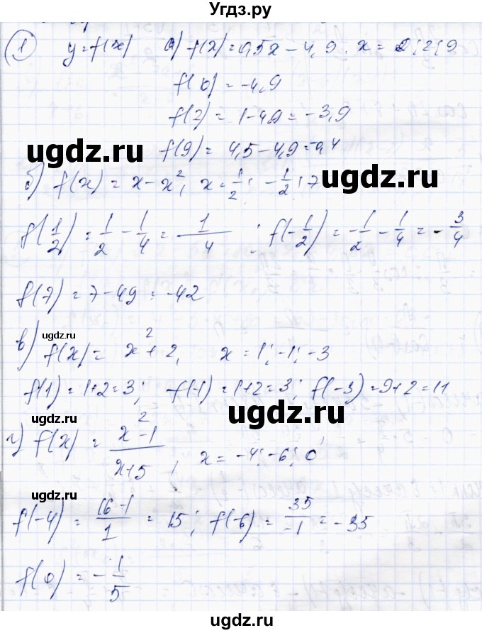 ГДЗ (Решебник) по алгебре 10 класс Абылкасымова А.Е. / повторение курса 10 класса / 1