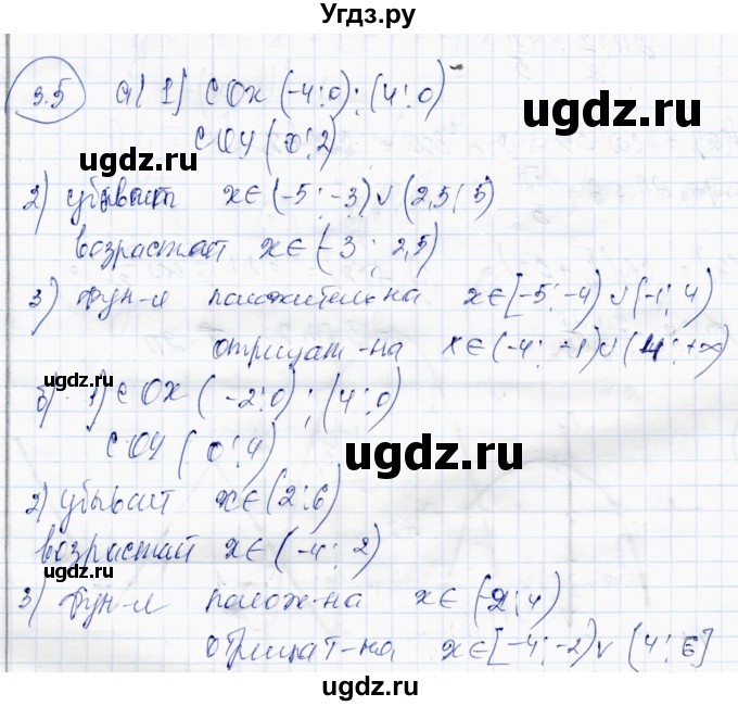 ГДЗ (Решебник) по алгебре 10 класс Абылкасымова А.Е. / §3 / 3.5