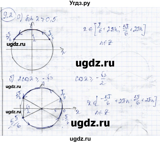 ГДЗ (Решебник) по алгебре 10 класс Абылкасымова А.Е. / §9 / 9.2