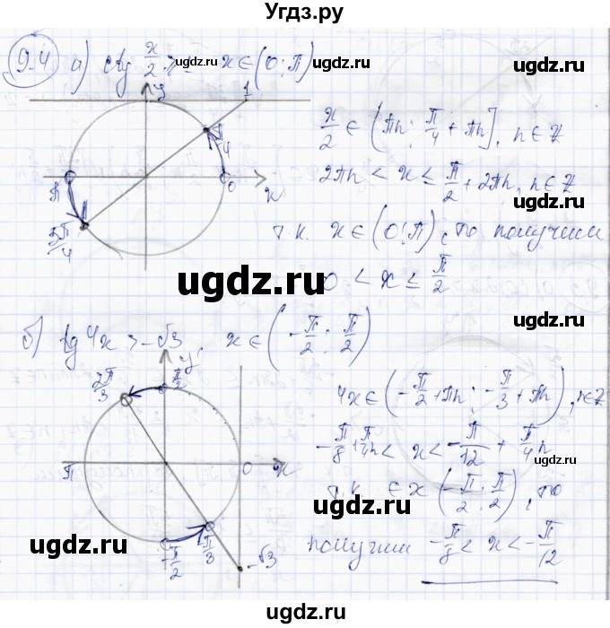 ГДЗ (Решебник) по алгебре 10 класс Абылкасымова А.Е. / §9 / 9.4