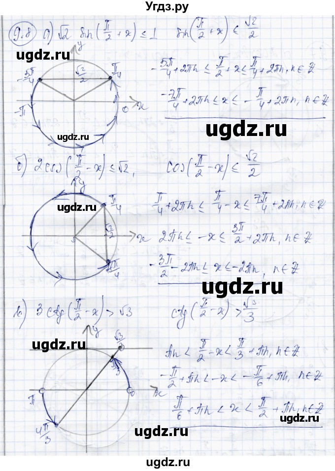 ГДЗ (Решебник) по алгебре 10 класс Абылкасымова А.Е. / §9 / 9.8