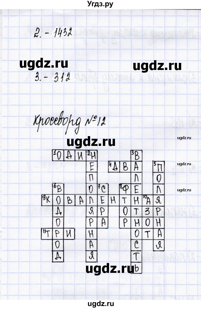 ГДЗ (Решебник) по химии 8 класс (тесты) М.А. Рябов / тест 12 / Задания повышенного уровня(продолжение 2)