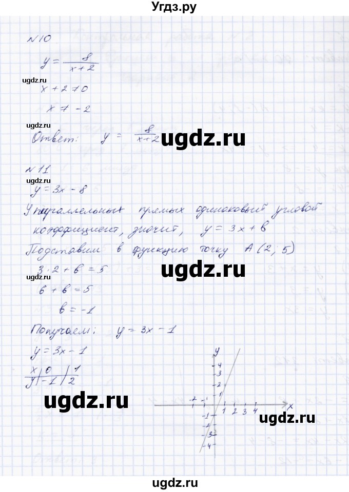 ГДЗ (Решебник) по алгебре 7 класс (Тетрадь контрольных тестовых работ) О.Н. Парфентьева / работа 2 (вариант) / 2(продолжение 3)