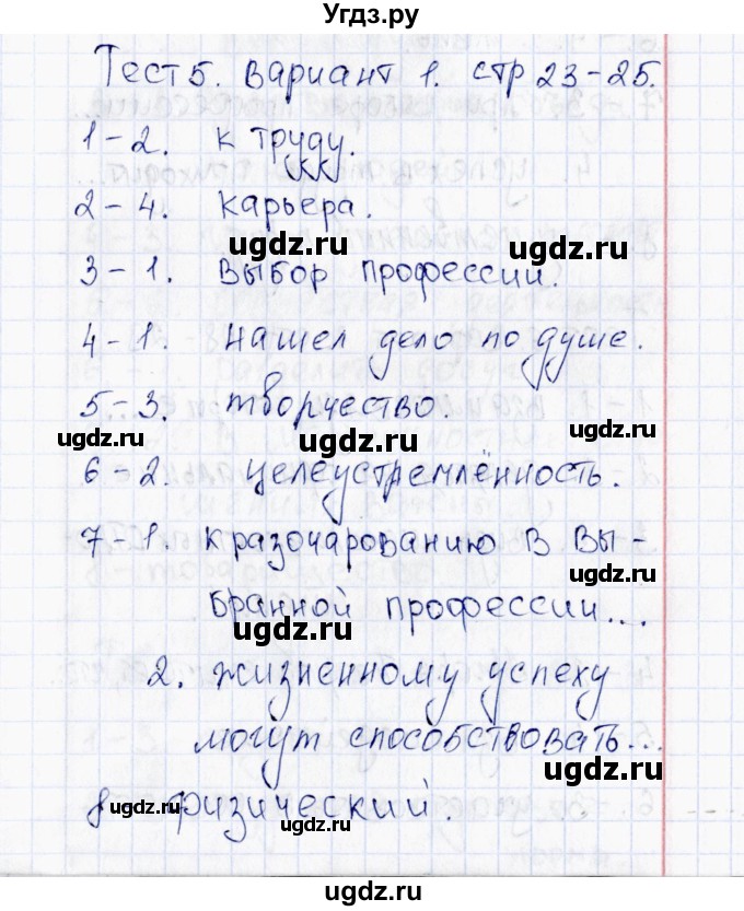 ГДЗ (Решебник 2016) по обществознанию 6 класс (тесты) Т. В. Коваль / тест 5 / Вариант 1