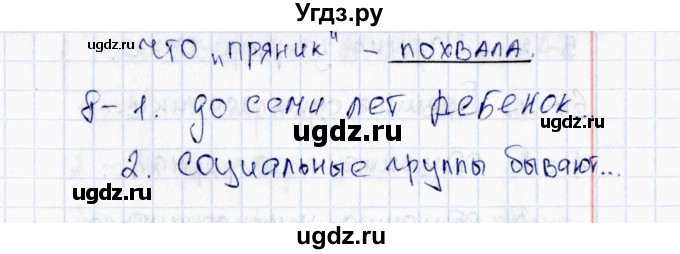 ГДЗ (Решебник 2016) по обществознанию 6 класс (тесты) Т. В. Коваль / тест 7 / Вариант 2(продолжение 2)