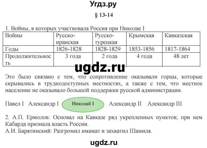 ГДЗ (Решебник) по истории 9 класс (рабочая тетрадь) Чернова М.Н. / часть 1. страница / 70