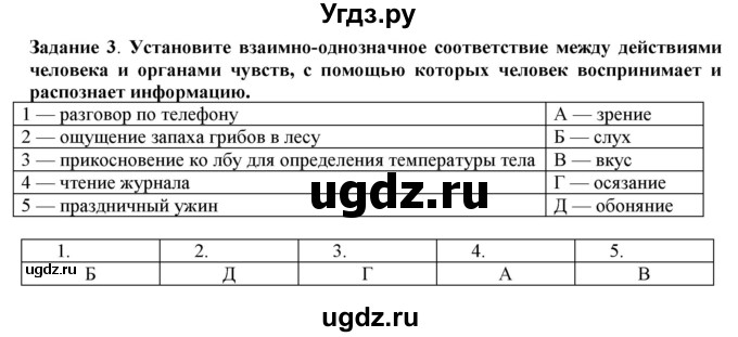 ГДЗ (Решебник) по информатике 6 класс (рабочая тетрадь) Овчинникова Л.Г. / урок 1 / 3