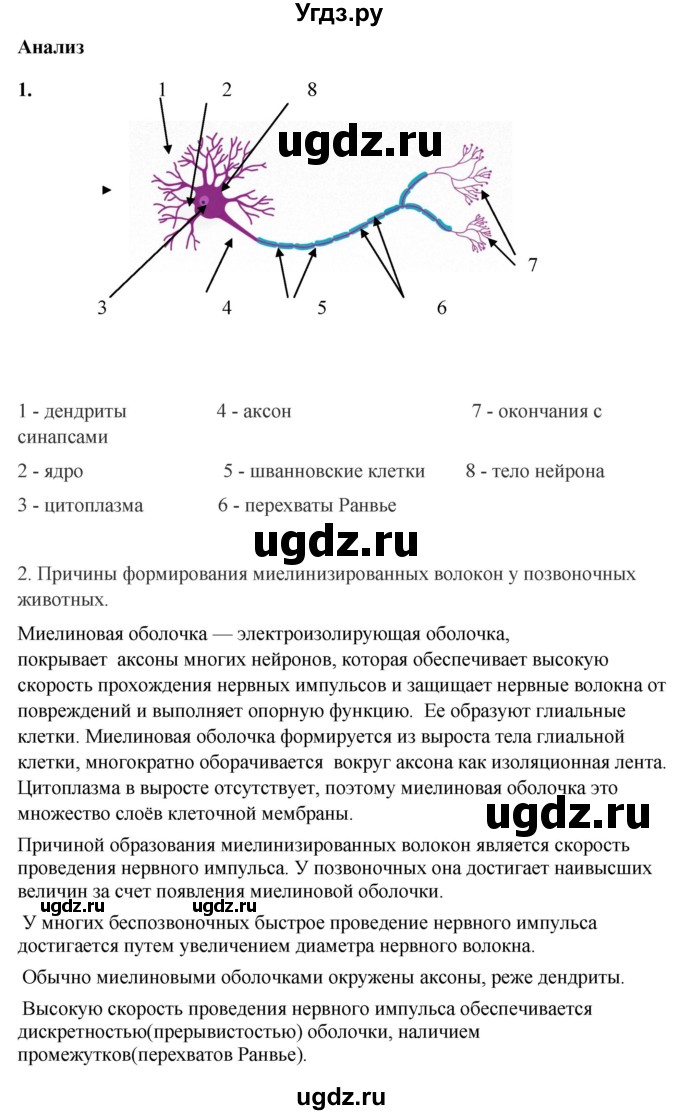 ГДЗ (Решебник) по биологии 9 класс Асанов Н.Г. / страница / 103-104