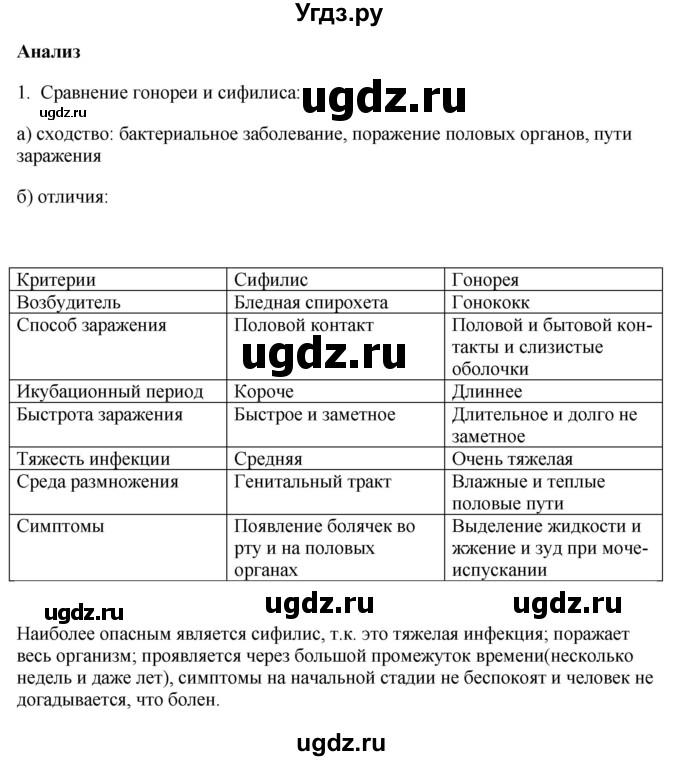 ГДЗ (Решебник) по биологии 9 класс Асанов Н.Г. / страница / 216(продолжение 3)