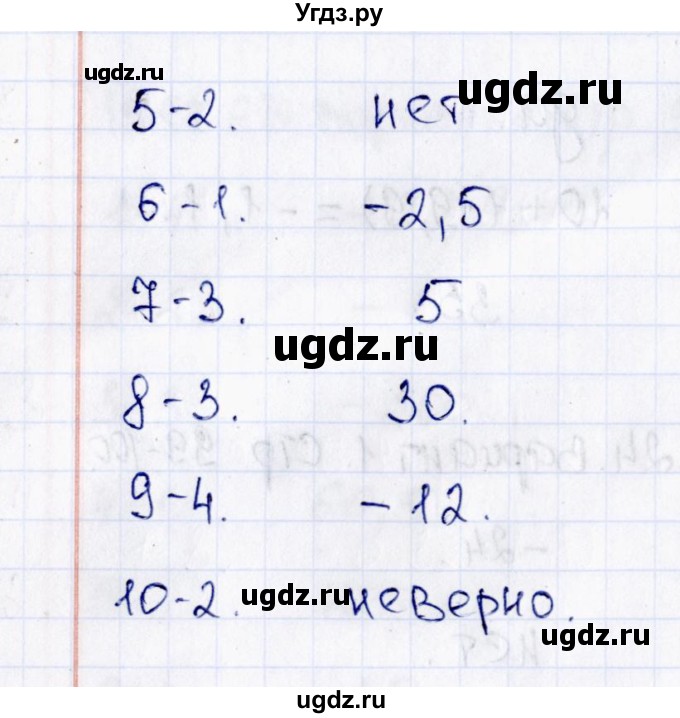 ГДЗ (Решебник) по математике 6 класс (тесты к учебнику Виленкина) В.Н. Рудницкая / тест 24 (вариант) / 2(продолжение 2)