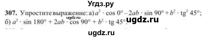 ГДЗ (Учебник) по геометрии 8 класс Солтан Г.Н. / задача / 307