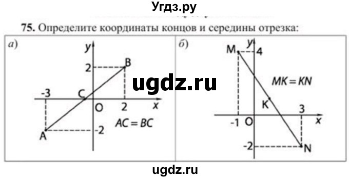 ГДЗ (Учебник) по геометрии 8 класс Солтан Г.Н. / упражнение / 75