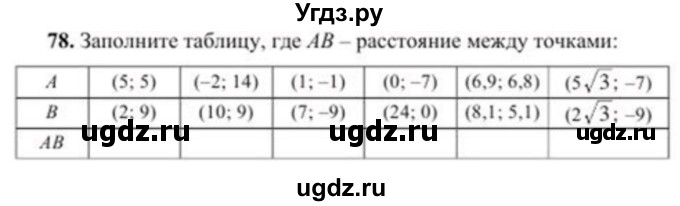 ГДЗ (Учебник) по геометрии 8 класс Солтан Г.Н. / упражнение / 78