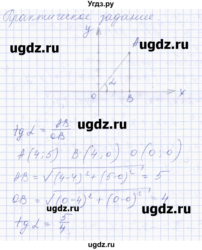 ГДЗ (Решебник) по геометрии 8 класс Солтан Г.Н. / практическое задание / стр.121