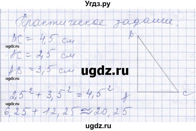 ГДЗ (Решебник) по геометрии 8 класс Солтан Г.Н. / практическое задание / стр.77
