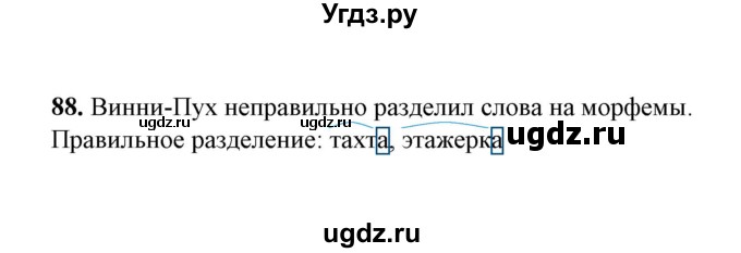 ГДЗ (Решебник) по русскому языку 5 класс (рабочая тетрадь) Е.Л. Ляшенко / часть 2 (упражнение) / 88