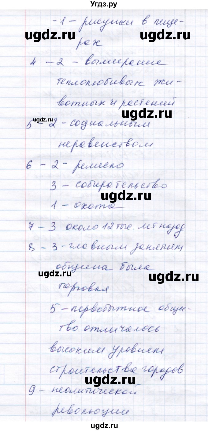 ГДЗ (Решебник 2017) по истории 6 класс (тесты) С. Е. Воробьева / тест 1 / Вариант 2(продолжение 2)