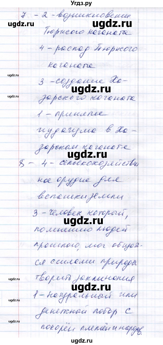 ГДЗ (Решебник 2017) по истории 6 класс (тесты) С. Е. Воробьева / тест 2 / Вариант 2(продолжение 2)