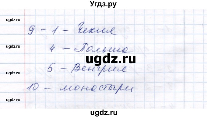 ГДЗ (Решебник 2017) по истории 6 класс (тесты) С. Е. Воробьева / тест 12 / Вариант 1(продолжение 3)