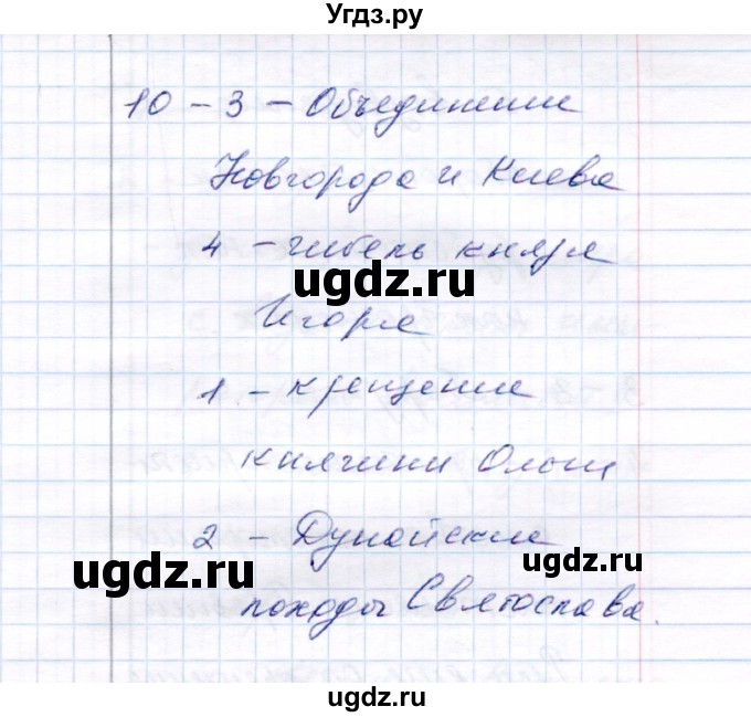 ГДЗ (Решебник 2017) по истории 6 класс (тесты) С. Е. Воробьева / тест 5 / Вариант 2(продолжение 3)