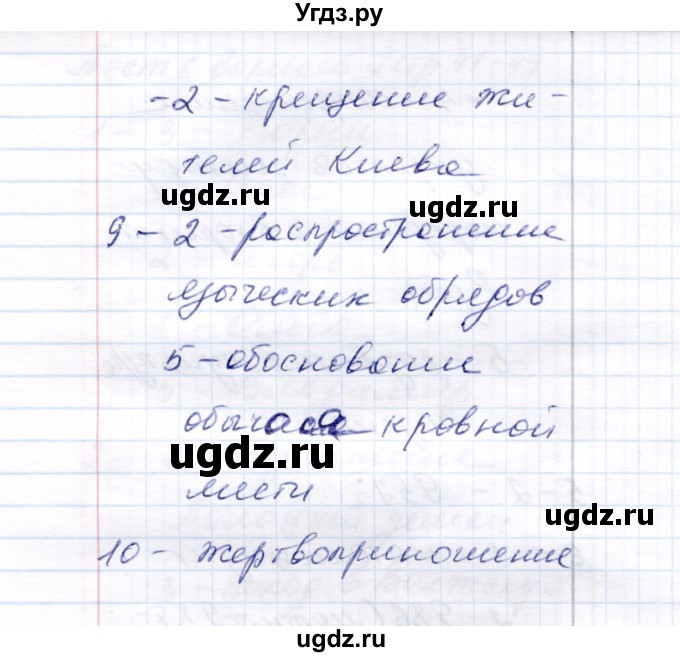ГДЗ (Решебник 2017) по истории 6 класс (тесты) С. Е. Воробьева / тест 6 / Вариант 2(продолжение 3)