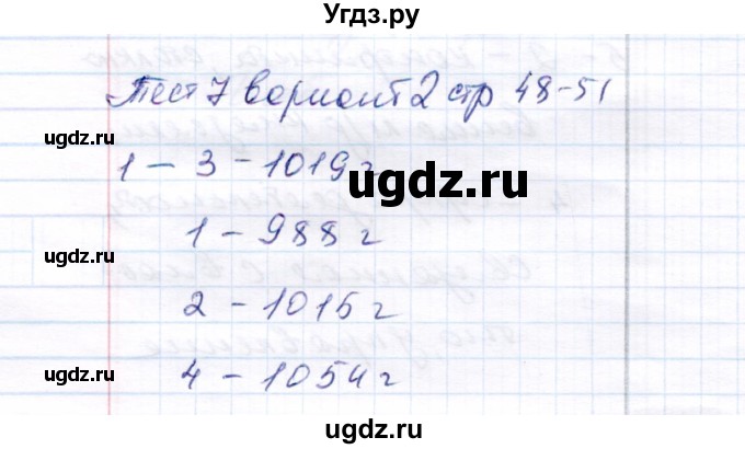 ГДЗ (Решебник 2017) по истории 6 класс (тесты) С. Е. Воробьева / тест 7 / Вариант 2