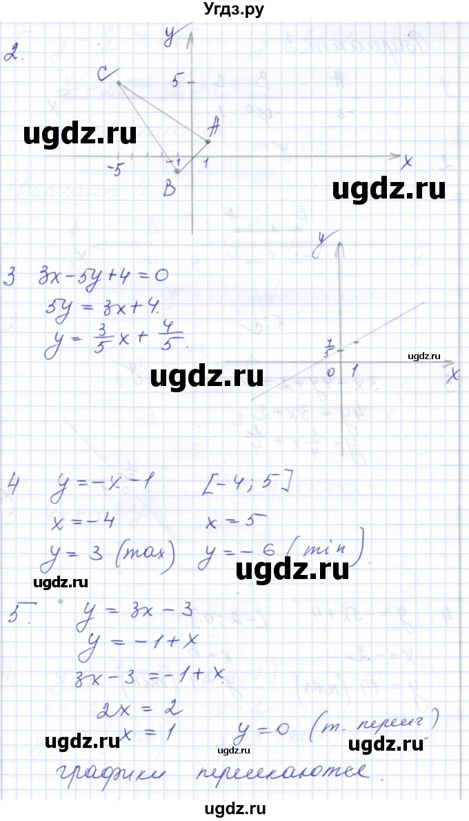 ГДЗ (Решебник) по алгебре 7 класс (контрольные и самостоятельные работы) Попов М.А. / контрольные работы / КР-2 / Вариант 2(продолжение 2)
