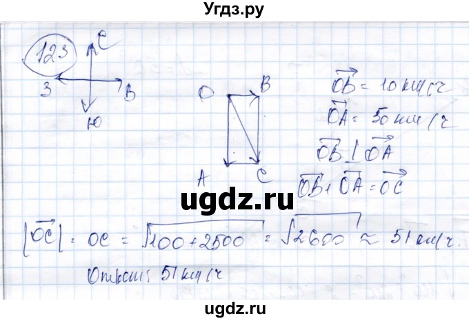 ГДЗ (Решебник) по геометрии 9 класс Солтан Г.Н. / задача / 123