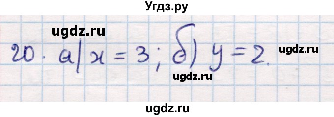 ГДЗ (Решебник) по геометрии 9 класс Смирнов В.А. / повторение курса 8 класса / прямоугольная система координат на плоскости / 20