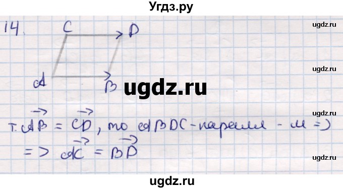 ГДЗ (Решебник) по геометрии 9 класс Смирнов В.А. / §1 / 14