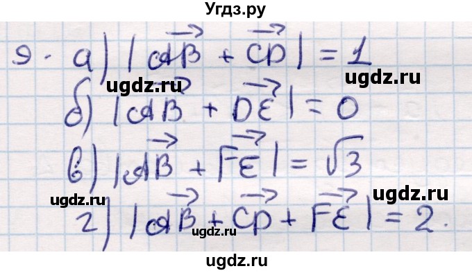 ГДЗ (Решебник) по геометрии 9 класс Смирнов В.А. / §2 / 9