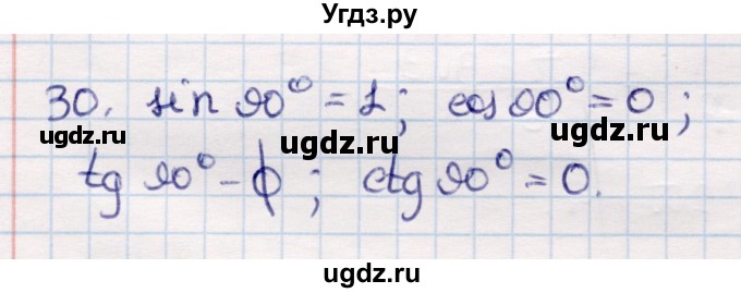 ГДЗ (Решебник) по геометрии 9 класс Смирнов В.А. / §23 / 30