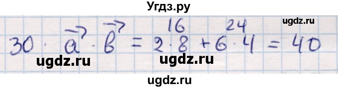 ГДЗ (Решебник) по геометрии 9 класс Смирнов В.А. / повторение курса 9 класса / векторы на плоскости / 30