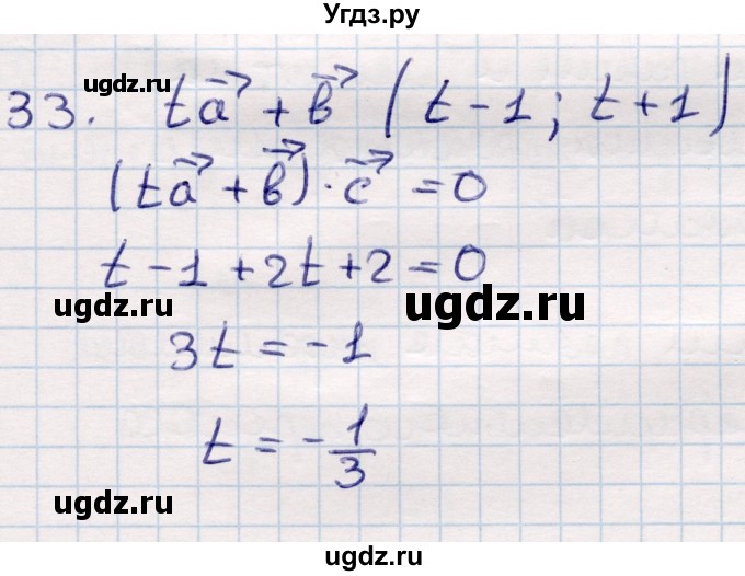 ГДЗ (Решебник) по геометрии 9 класс Смирнов В.А. / повторение курса 9 класса / векторы на плоскости / 33