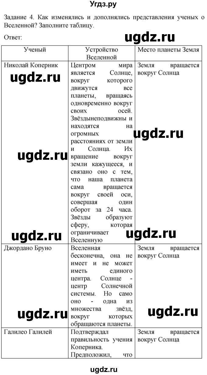 ГДЗ (Решебник) по географии 5 класс (рабочая тетрадь) Баринова И.И. / страница / 13(продолжение 2)