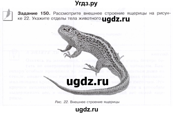 ГДЗ (Тетрадь) по биологии 7 класс (рабочая тетрадь Животные) Суматохин С.В. / задание / 150